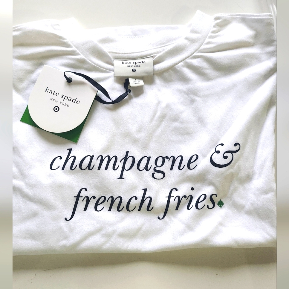 Kate Spade X Target Champagne & French Fries T-shirt - Small